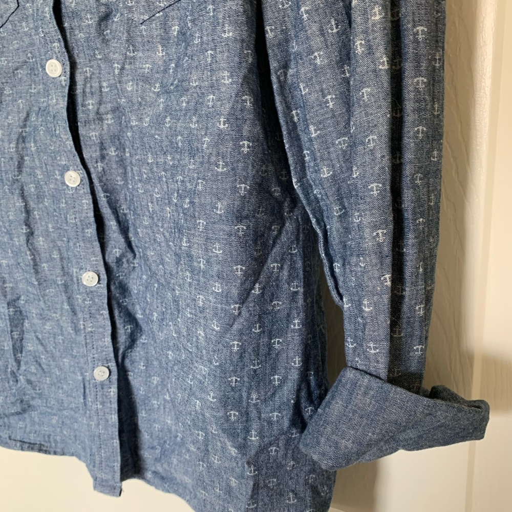 Chambray Anchor Button Down - image 5